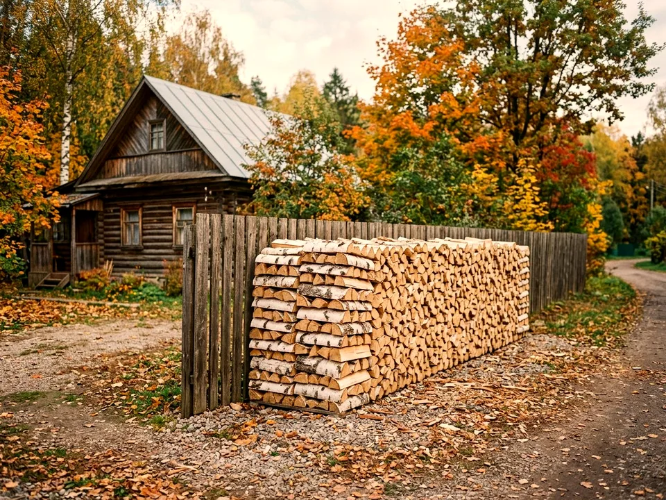 Дуб + укладка в дровник, Сургут, улица Полевая, 38